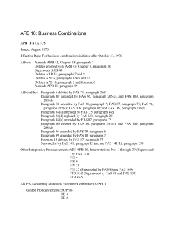 APB 16: Business Combinations