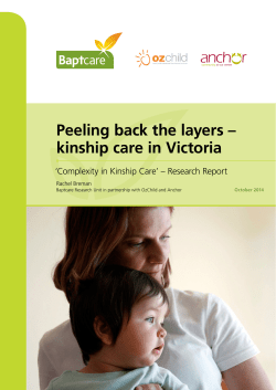 Peeling back the layers &ndash; kinship care in Victoria