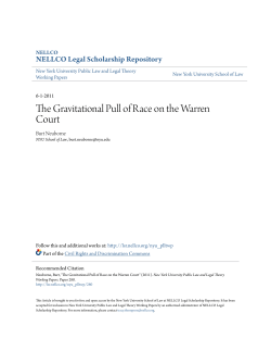 The Gravitational Pull of Race on the Warren Court