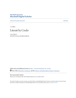 Literati by Credo - Marshall Digital Scholar