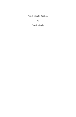 Patrick Murphy Relations by Patrick Murphy