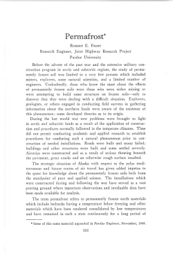 Permafrost - Purdue e-Pubs