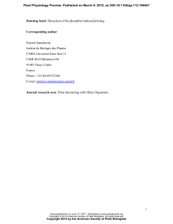 Dissecting the phosphite-induced priming in Arabidopsis infected