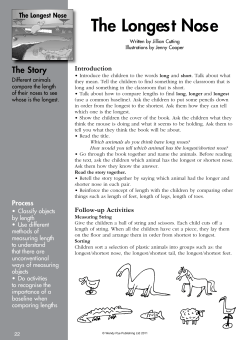 The Longest Nose - Sunshine Reading Club