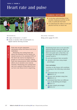 Heart rate and pulse - Community Health and Learning Foundation