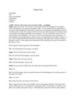 Climate Trial Defendants: Tim Fossil Fuel Industry Corporations