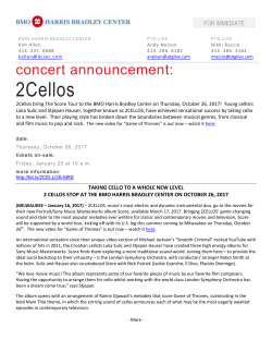2Cellos - BMO Harris Bradley Center