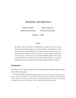 Similarity and Induction