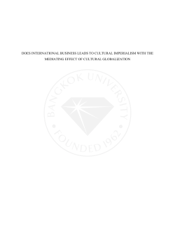 does international business leads to cultural imperialism with the