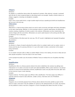 Literary Devices