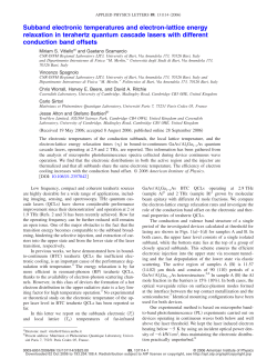 Subband electronic temperatures and electron-lattice energy