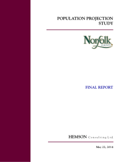 POPULATION PROJECTION STUDY