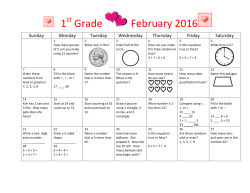 1 Grade February 2016