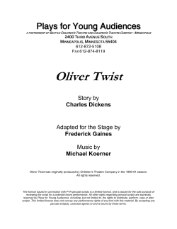 Oliver Twist - Plays for Young Audiences