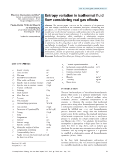 Entropy variation in isothermal fluid flow considering real gas effects