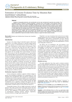 Estimation of Genome Evolution Time by Mutation Rate