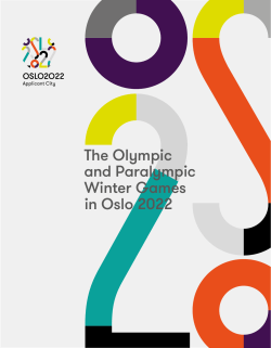 The Olympic and Paralympic Winter Games in Oslo 2022