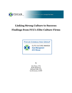 Linking Strong Culture to Success