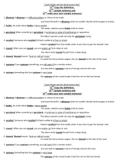 (1st) Copy the definition, (2nd) sample sentence and (3rd) make