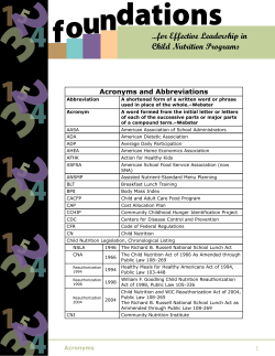 Acronyms and Abbreviations