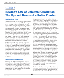Newton`s Law of Universal Gravitation: The Ups and