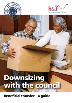 Downsizing with the council - a guide to beneficial transfer