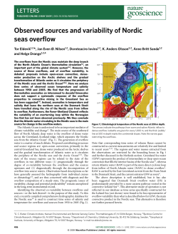 Observed sources and variability of Nordic seas overflow