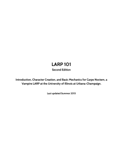 LARP 101 - Carpe Noctem - illini