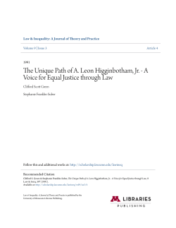A Voice for Equal Justice through Law