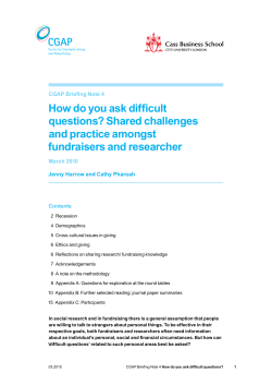 How do you ask difficult questions? Shared