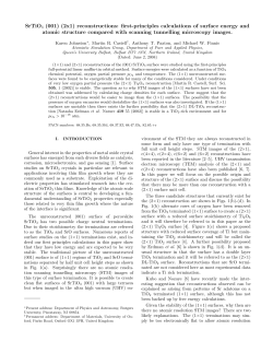 first-principles calculations of surface energy and