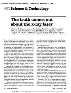 The Truth Comes Out about the X-Ray Laser