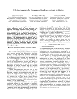 A Design Approach for Compressor Based Approximate Multipliers