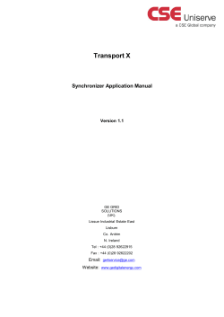 GE Kelman TRANSPORT X Synchroniser