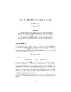 The Kolakoski transform of words