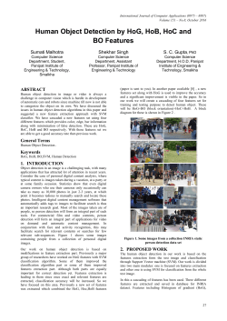 Human Object Detection by HoG, HoB, HoC and BO Features