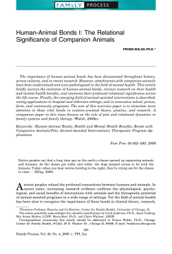 The Relational Significance of Companion Animals