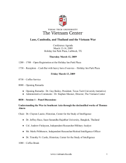 Laos, Cambodia, and Thailand and the Vietnam War