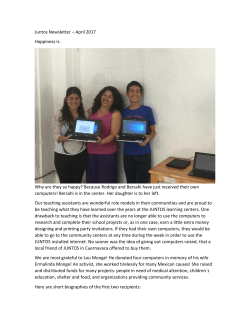 Juntos Newsletter &ndash; April 2017 Happiness is. Why are they so happy