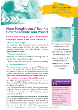 How to Promote your Project