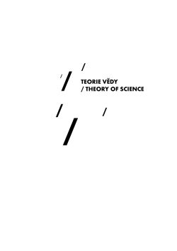 Teorie vědy 2009-2.indd - Teorie vědy / Theory of Science
