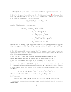 Throughout, the square root of a positive number a denotes its