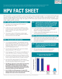 hpv fact sheet