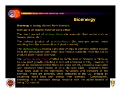 Bio Energy - FSU - Energy and Sustainability Center