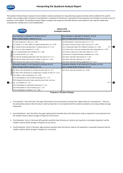 Interpreting the Quadrant Analysis Report