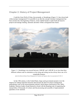 Chapter 2: History of Project Management