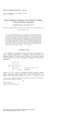 Some Qualitative Properties of the Riemann Problem in Gas