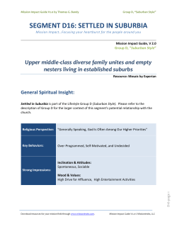 D16 Settled in Suburbia