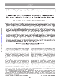 Overview of High Throughput Sequencing Technologies to