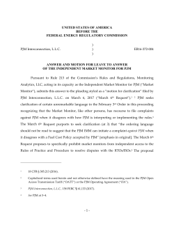 IMM Answer re Hourly Offer Flexibility Docket No. ER16-372-004